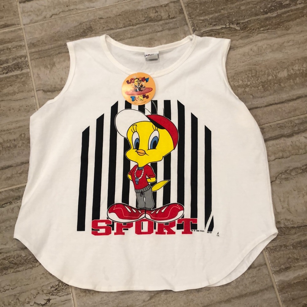 NWT Vintage Tweety Bird Tank Top One Size